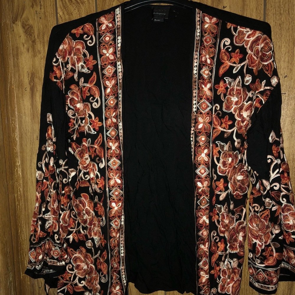 Forever 21 Embroidered Kimono